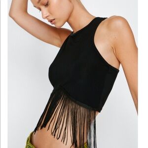 Fringe crop top